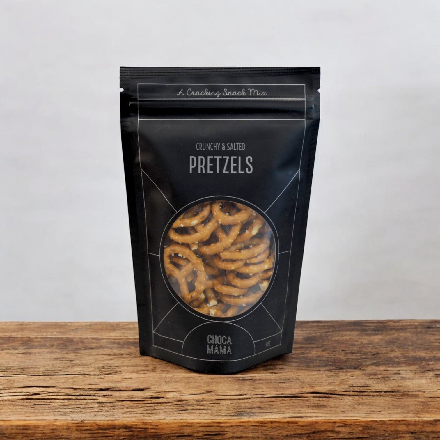 Chocomama - Black Label Salted Plain Pretzels 50g