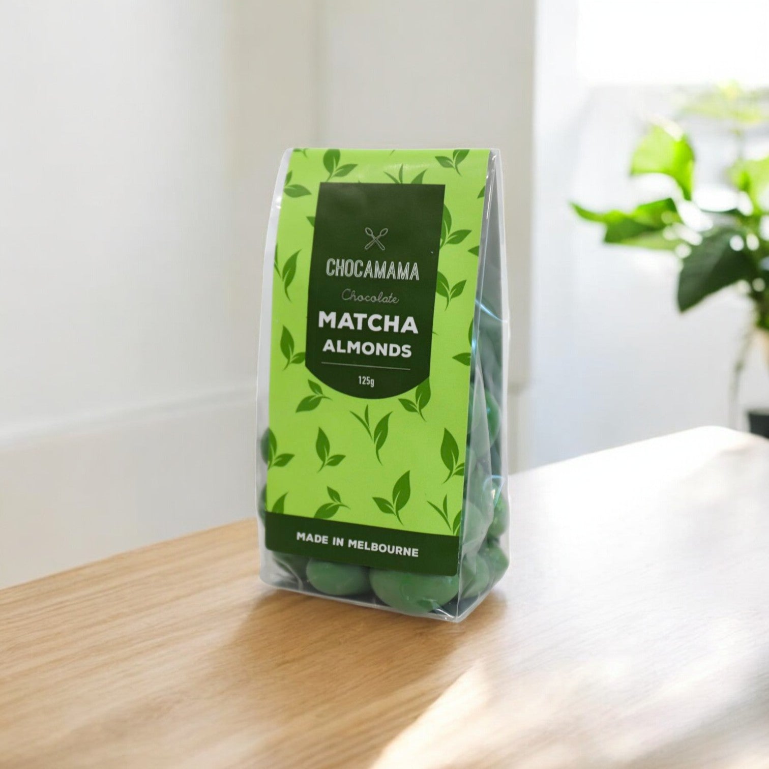 Chocomama - Matcha Almonds Stand Up Bag 125g