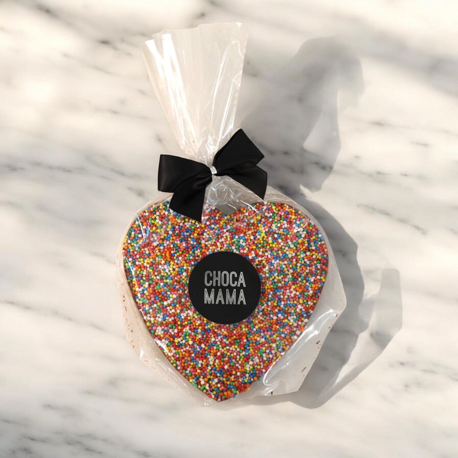 Chocomama - Multicolour Milk Freckled Heart 150g