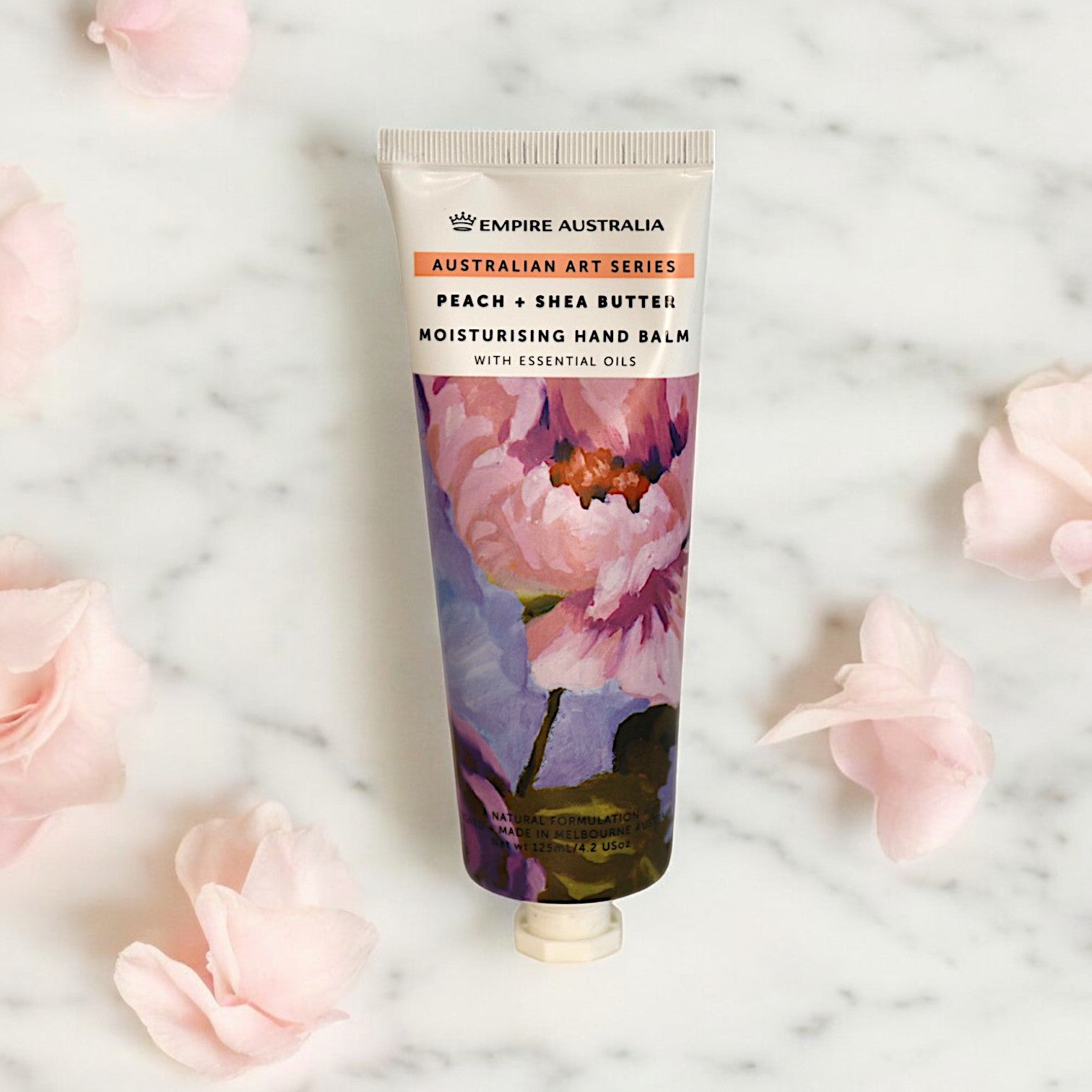 Empire Australia - Art Series Peach & Shea Butter Hand Cream 125ml